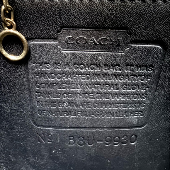 Vintage Coach Murphy Crossbody Bag Black 9930 - Picture 9 of 13